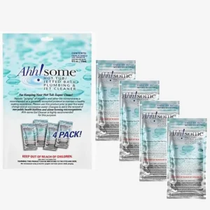 Ahh-Some Hot Tub Plumbing & Jet Cleaner 4-pack Single Use Pouches